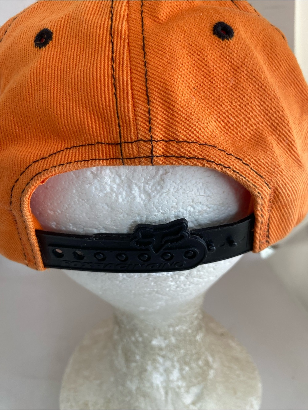 Fox Racing Orange Logo Baseball Cap SnapBack hat - Picture 5 of 8